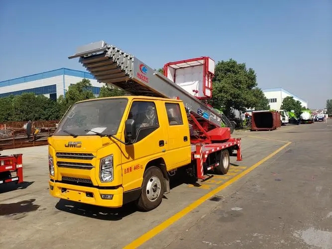 青岛附近云梯车出租 砂石搬运